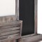 Homeroots Gray Wooden Wall Chalkboard with Side Storage Basket 379874 - alternate 6
